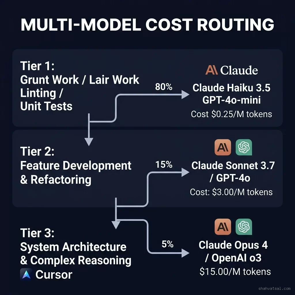 Multi-Model Cost Routing Decision Waterfall