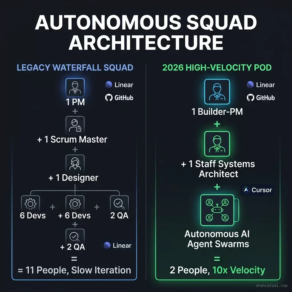 Autonomous Squad Topology Organizational Chart