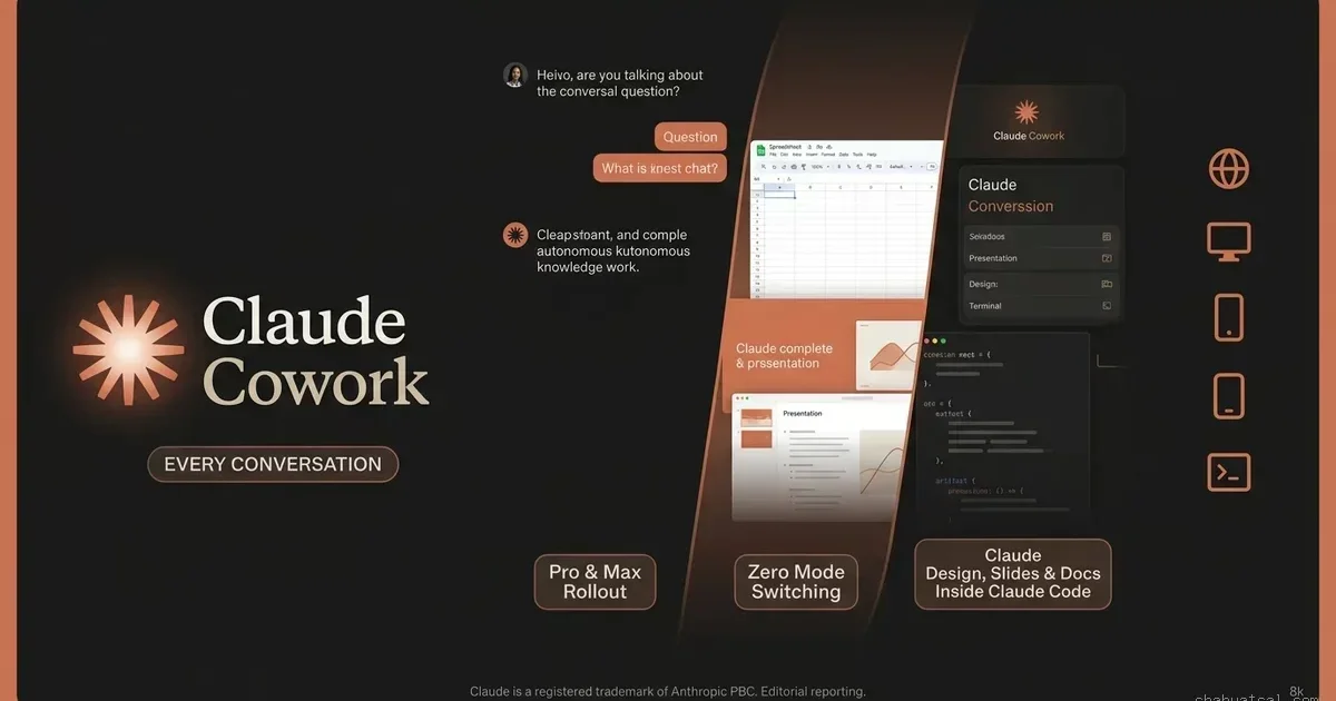 Claude Cowork in Every Conversation: Unifying Quick Prompts, Deep Knowledge Work, and Artifacts Across One Thread