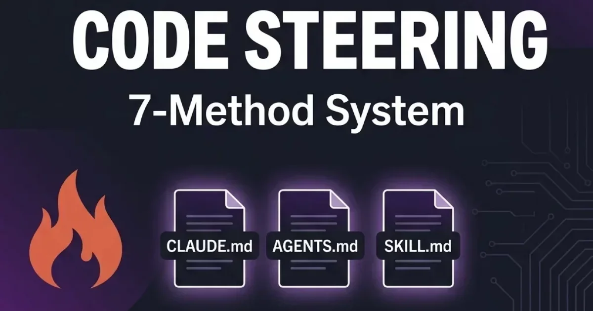 Mastering CLAUDE.md, AGENTS.md, and SKILL.md: Anthropic's 7-Method Steering System for Claude Code