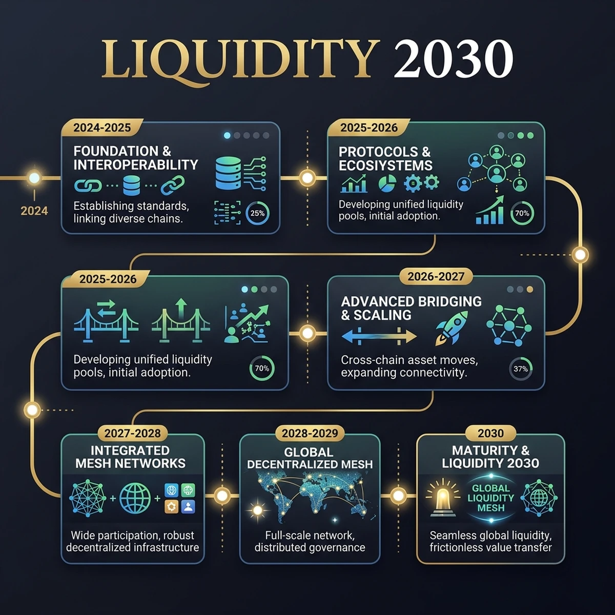 Global Liquidity Mesh Roadmap — Decentralized Finance — 2030
