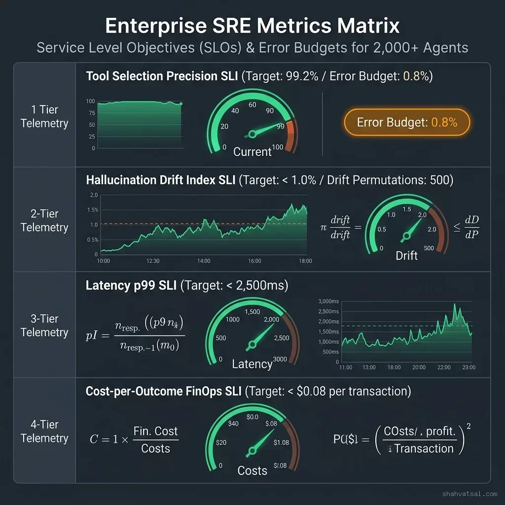 Enterprise SRE Metrics Matrix: Service Level Objectives (SLOs) and Error Budgets