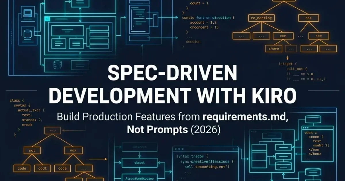 Spec-Driven Development with Kiro: Build Production Features from requirements.md, Not Prompts