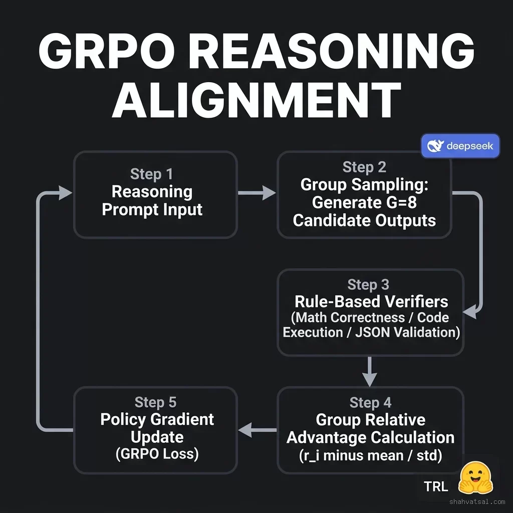 GRPO Reasoning Agent Alignment Flow Diagram