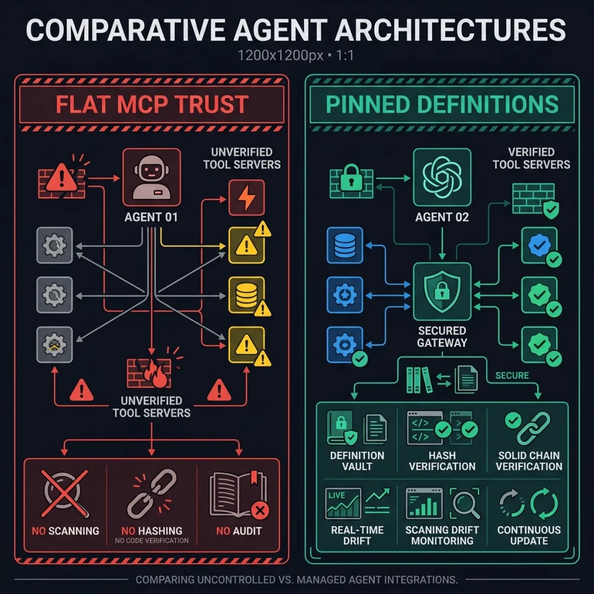 Flat Trust vs Pinned Registry Comparison
