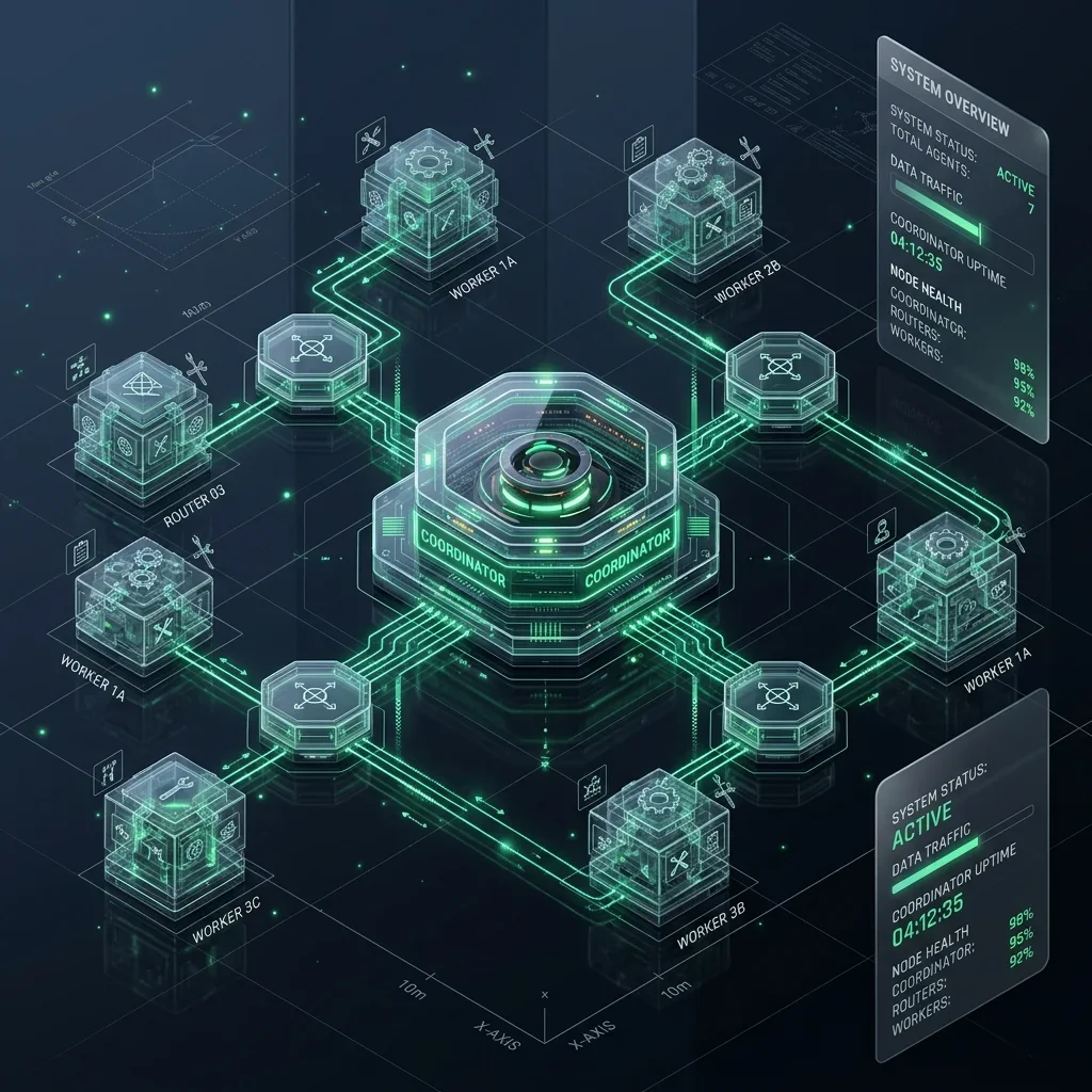Multi-Agent Coordinator and Worker Topology