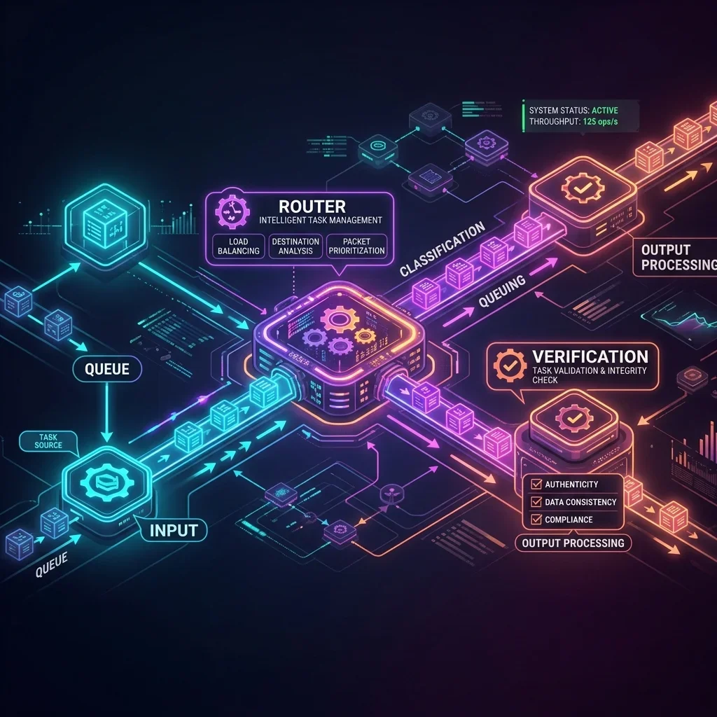 Dynamic Task Routing Flowchart