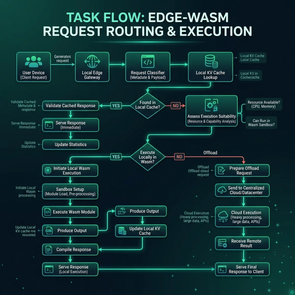 Edge Wasm Task Orchestration Flowchart
