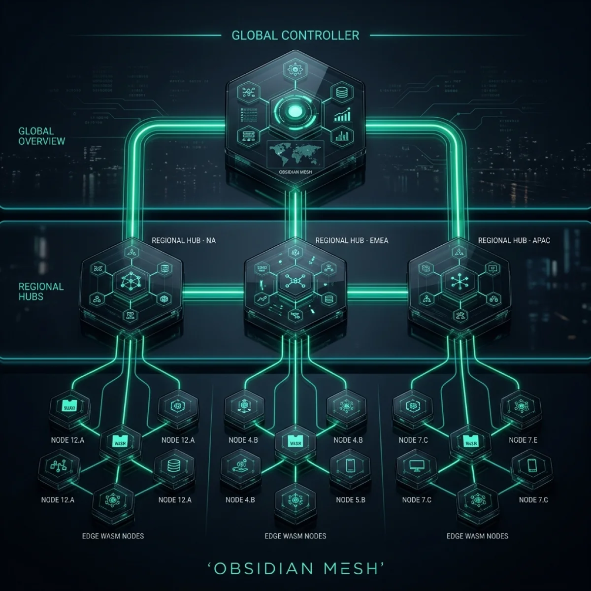 Obsidian Mesh Hierarchy Diagram