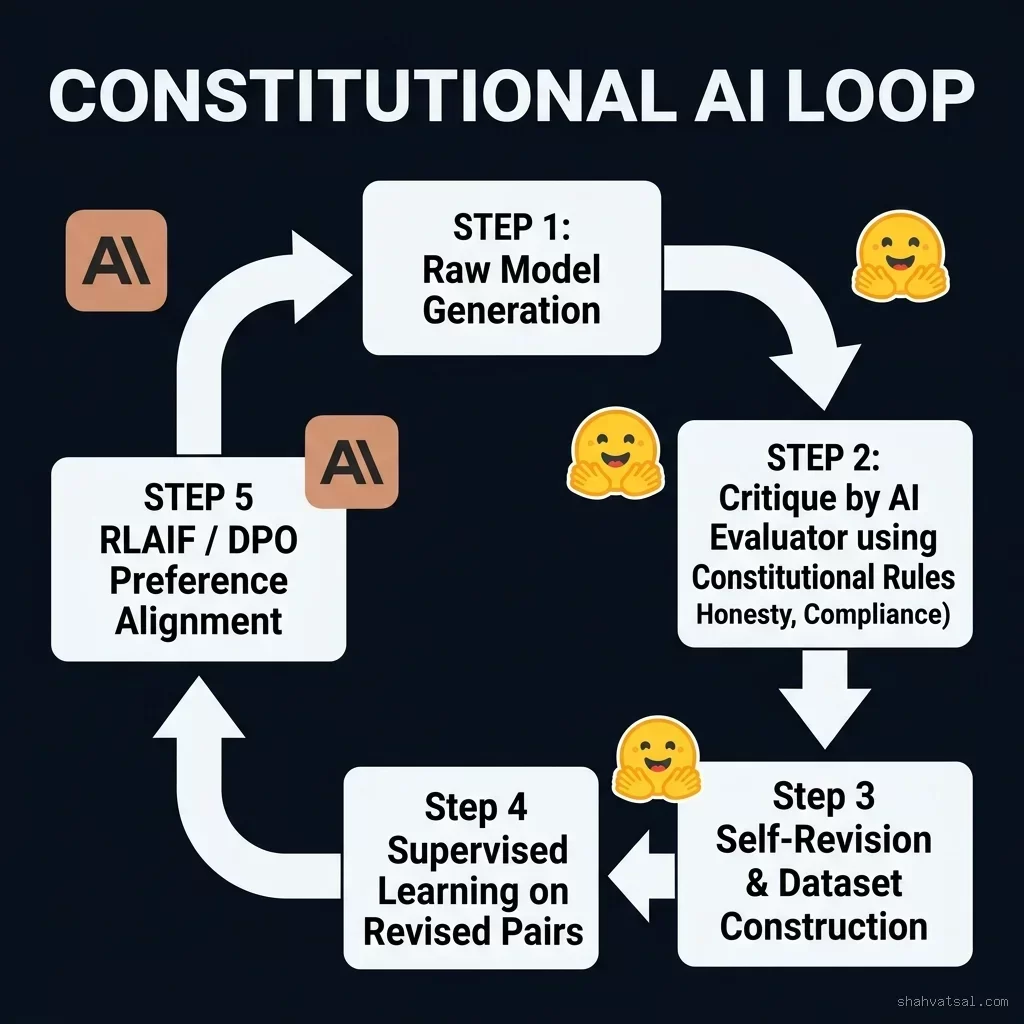 Constitutional AI Feedback Loop Diagram