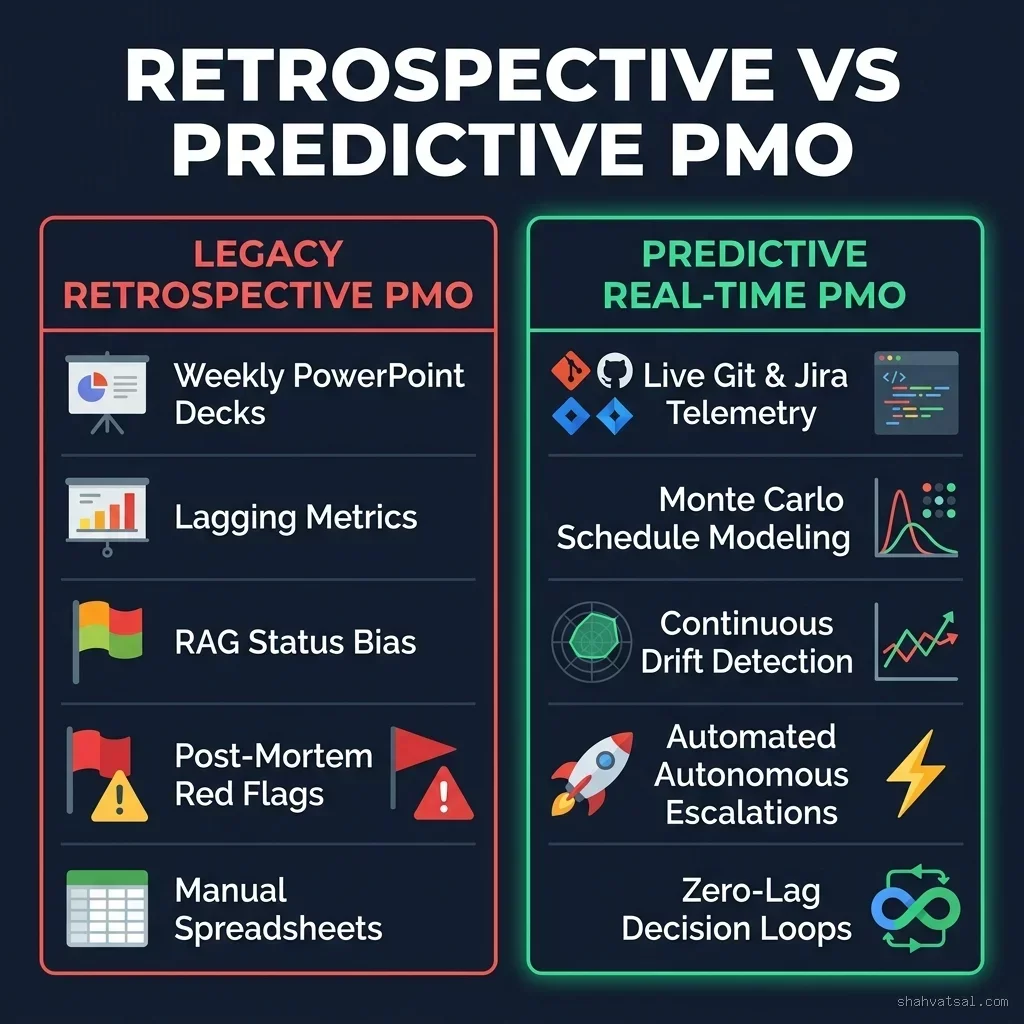 Retrospective vs Predictive PMO Comparison Matrix
