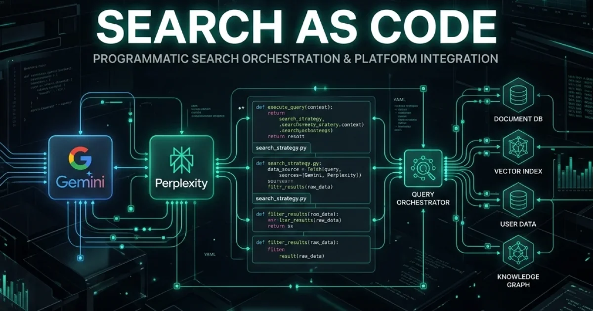 Search-as-Code — Why Static RAG Pipelines Lose to Programmatic Retrieval Orchestration