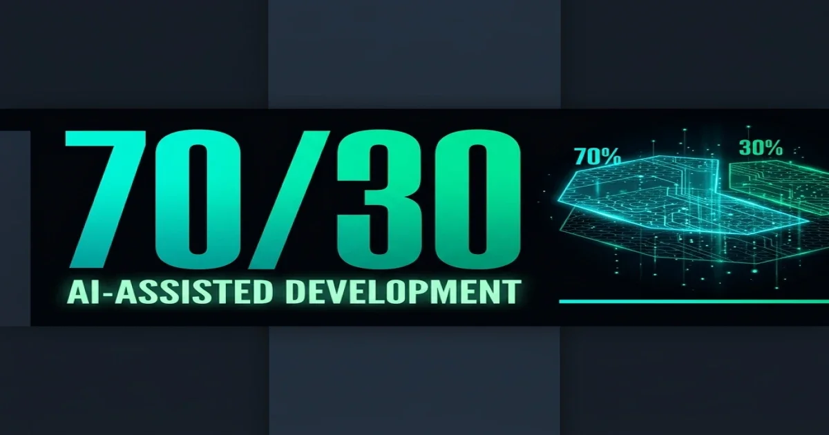 The 70/30 Rule: How High-Performing Teams Actually Do AI-Assisted Development