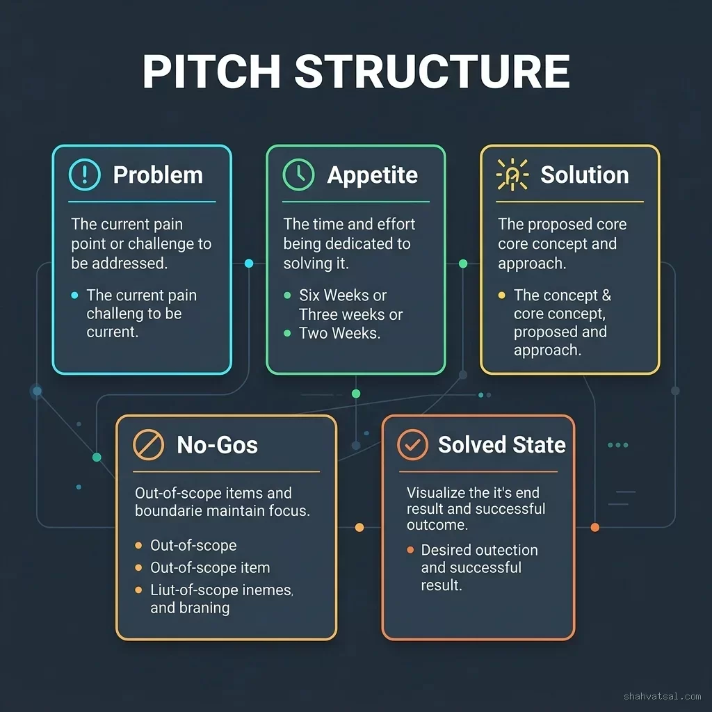 The five essential elements of a Shape Up pitch document