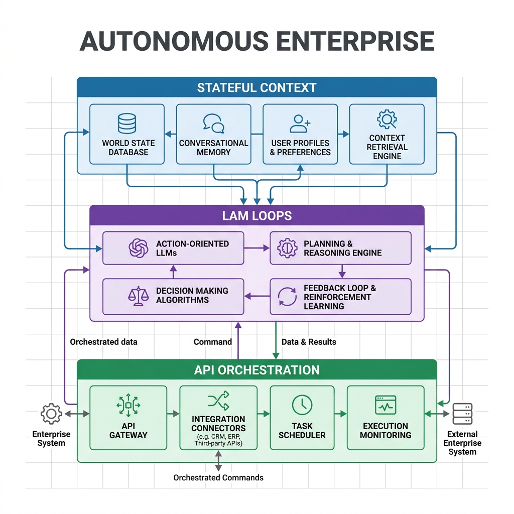 The architecture of an Autonomous Enterprise system