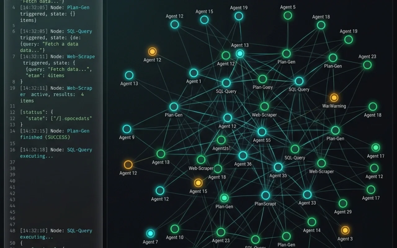 UI Dashboard Screenshot — LangGraph State Visualizer Console