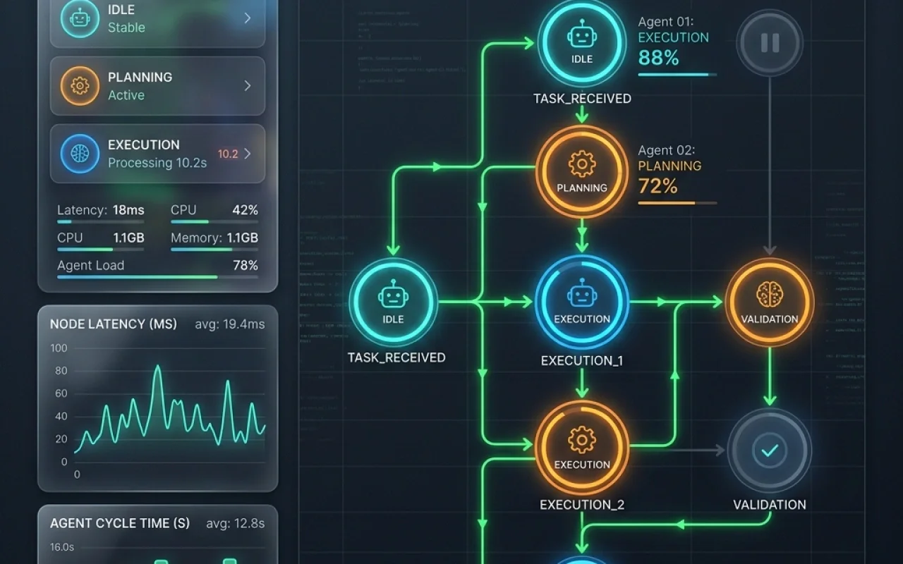 UI Dashboard Screenshot — LangGraph State Visualizer Console