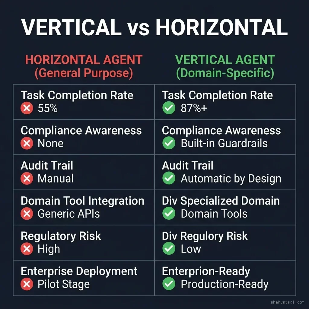 Vertical vs Horizontal Agent Comparison Matrix