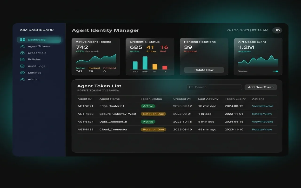 Agent Identity Manager Dashboard