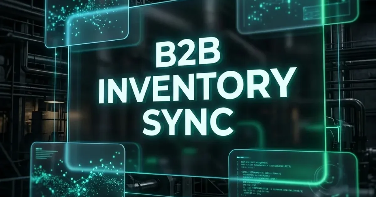 B2B Inventory Sync -- Event-Driven Architecture Feature Banner