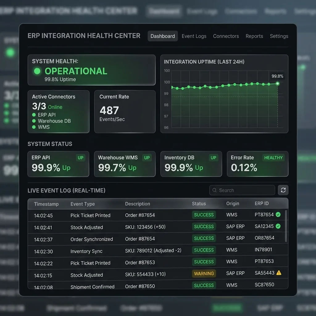 Sync Monitor -- Event Pipeline Health View