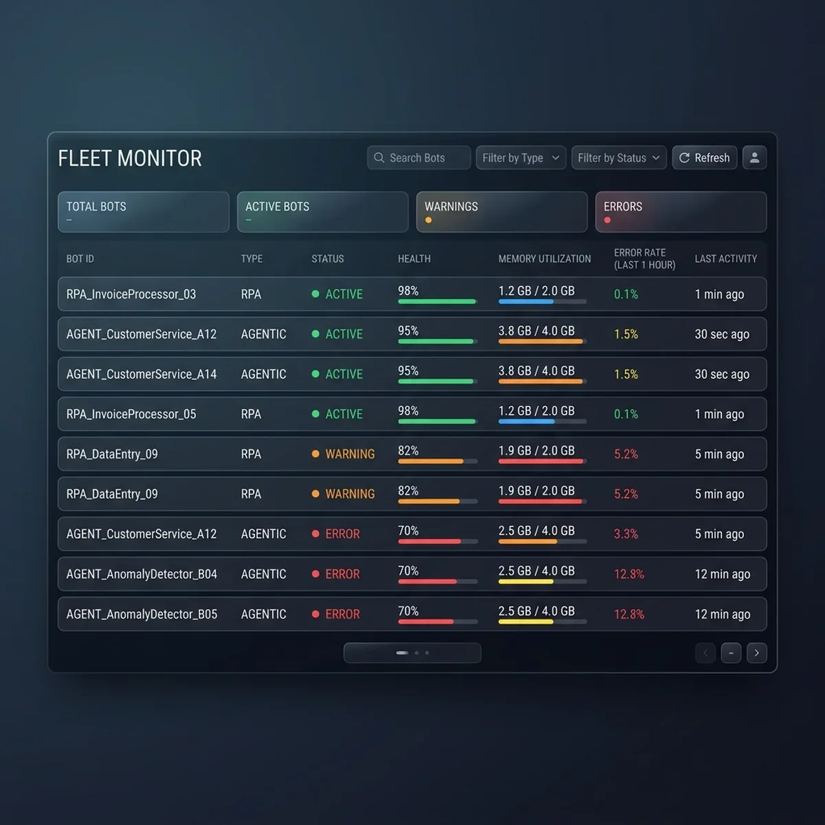 Agent Registry UI Screenshot