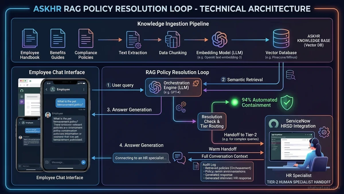 AskHR RAG Policy Resolution Loop