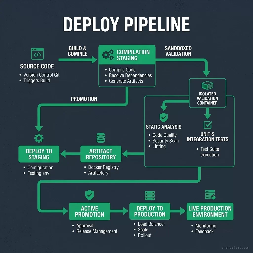 Unified Deployment Pipeline flowchart