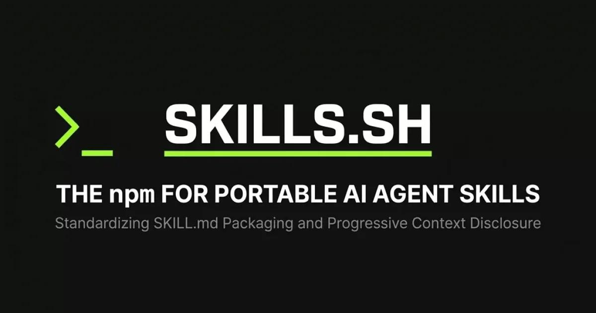 Agent Skills and skills.sh: The npm Moment for Portable AI Agent Workflows
