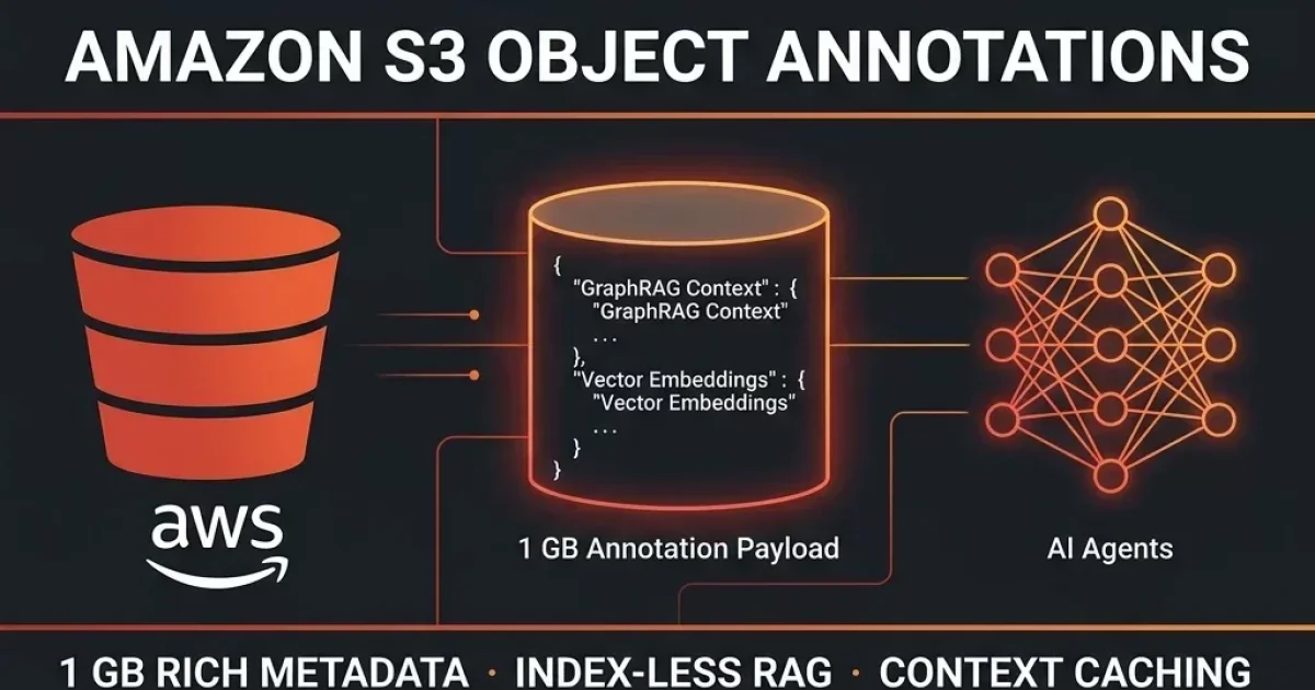 Amazon S3 Introduces Object Annotations: Attaching 1 GB Rich Metadata for AI Agents