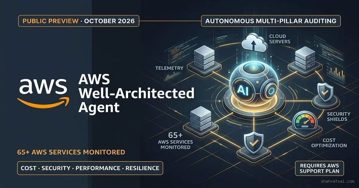 AWS Well-Architected Agent Enters Public Preview: Autonomous Environment Reviews and Multi-Pillar Cloud Optimization