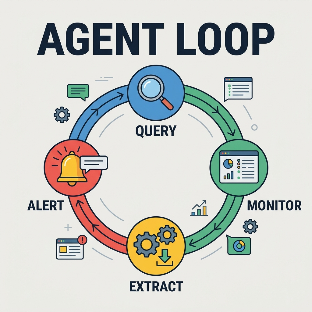 Databricks Genie Agent Action Loop — User Prompt to Ontology Parser, to Secure SQL Generator, to Verified Data Result, returning to the user. Databricks 2026