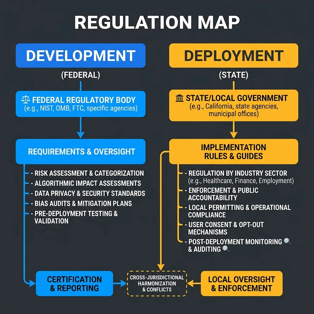 Development vs Deployment Regulation Map — GAAIA — 2026