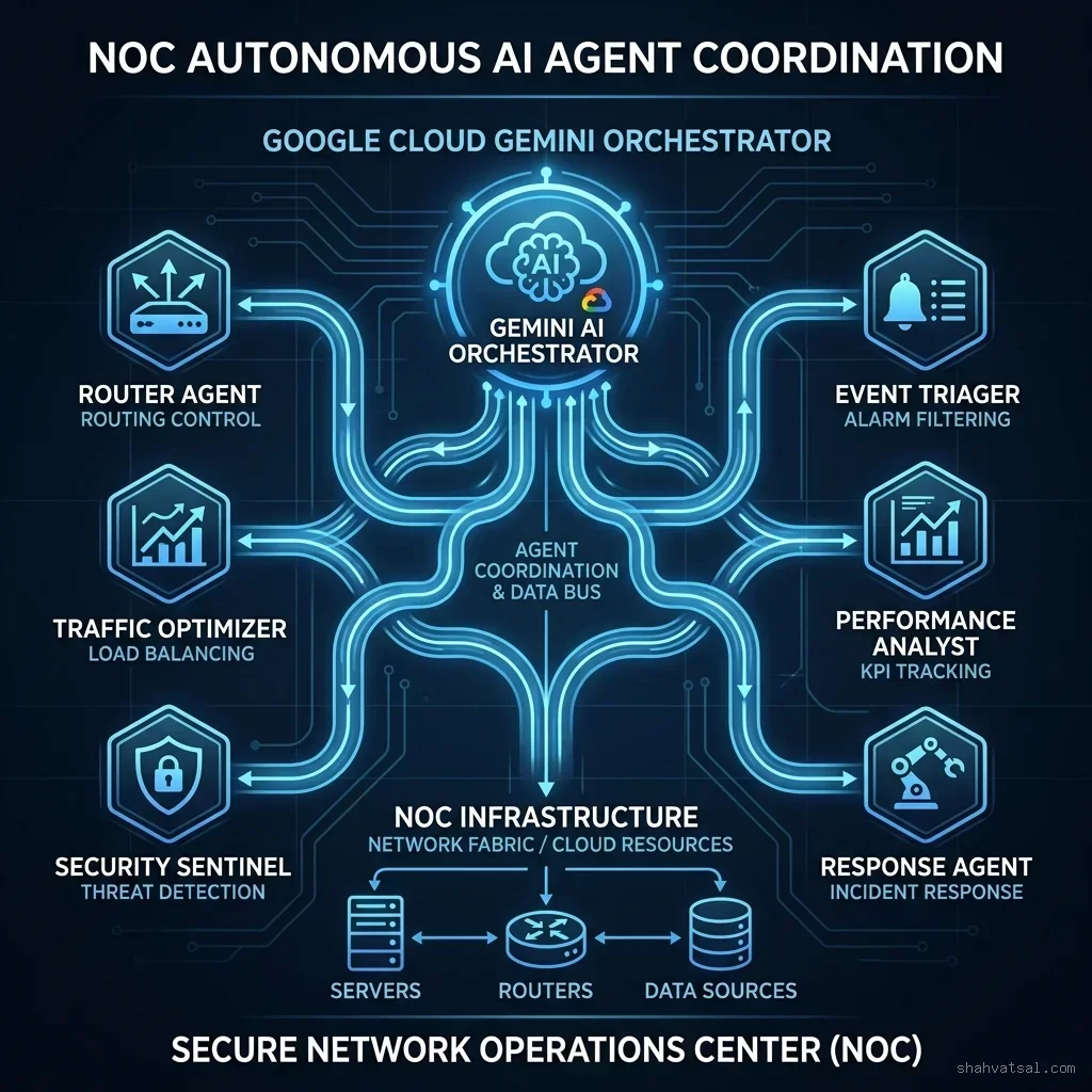 Nokia and Google Cloud Multi-Agent NetOps coordination architecture