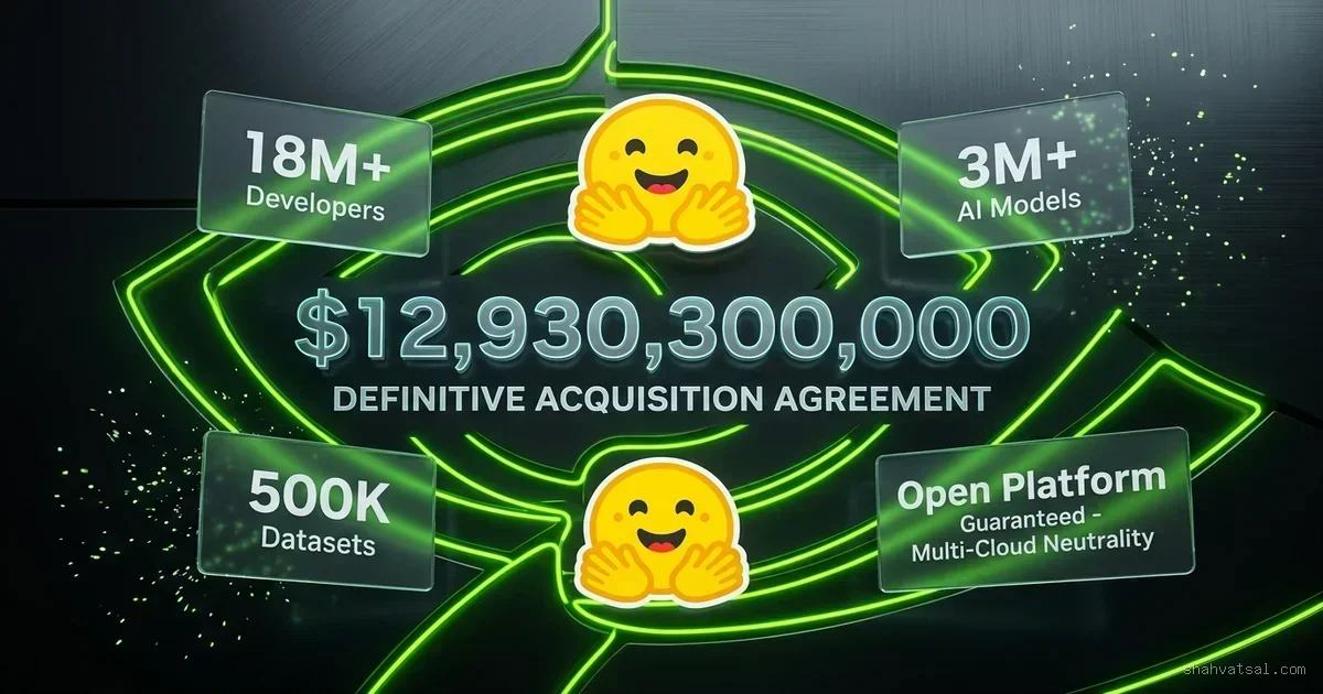 NVIDIA Agrees to Acquire Hugging Face for $12.93B: Open AI Ecosystem Pledges Neutrality