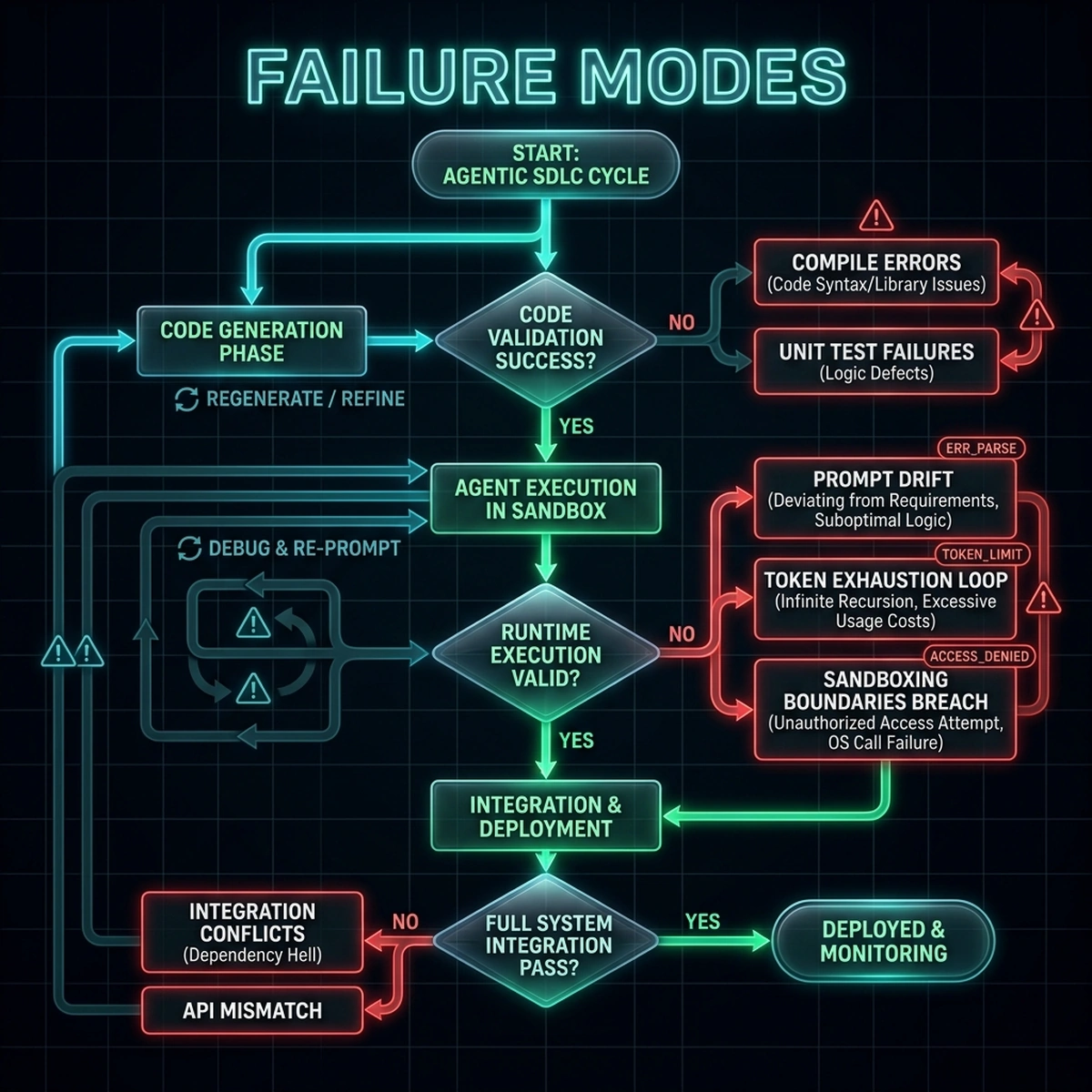 Process Flowchart — Autocomplete Failure Modes and Risk Mitigation Paths