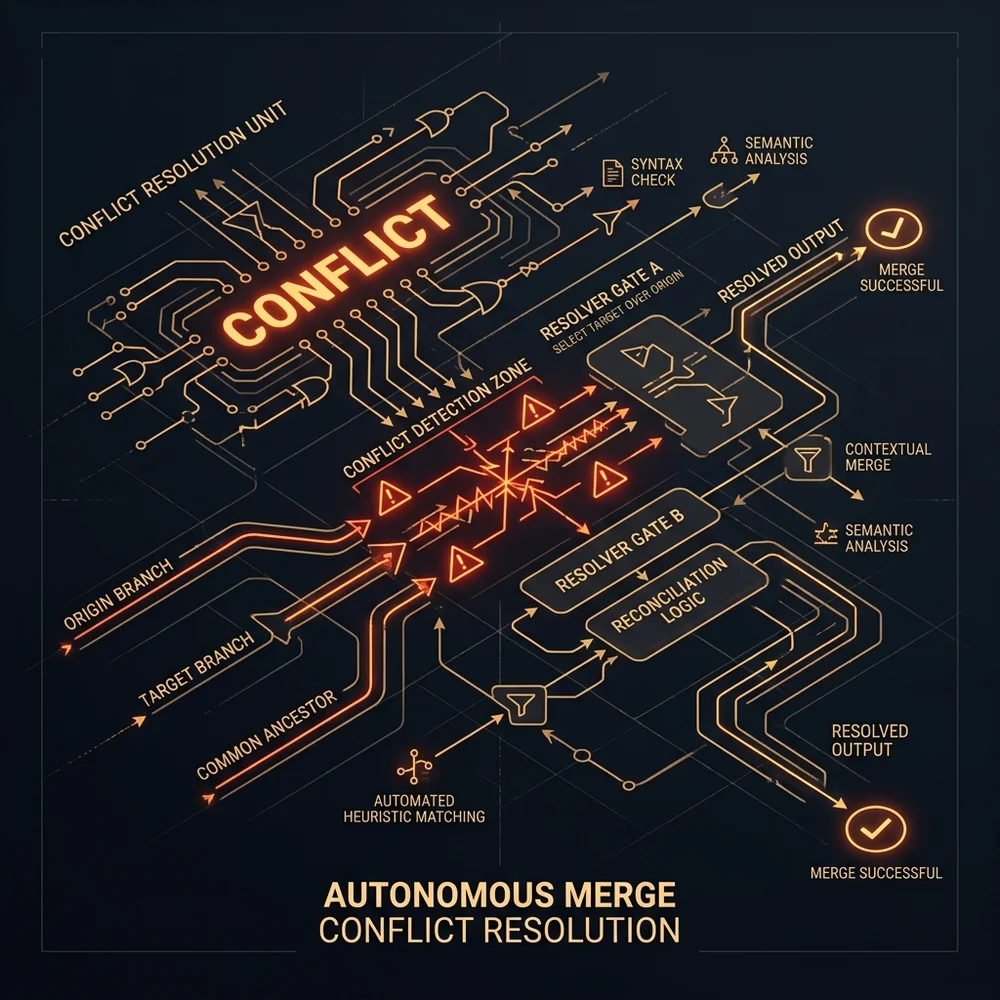 Autonomous Merge Conflict Resolution — Conflict Resolution Flow