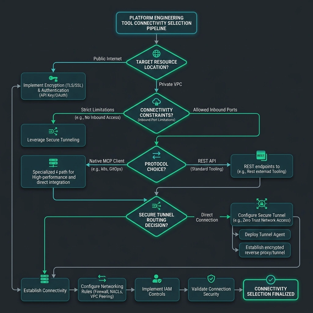 Process Flowchart — Tool Connectivity Selection Flow