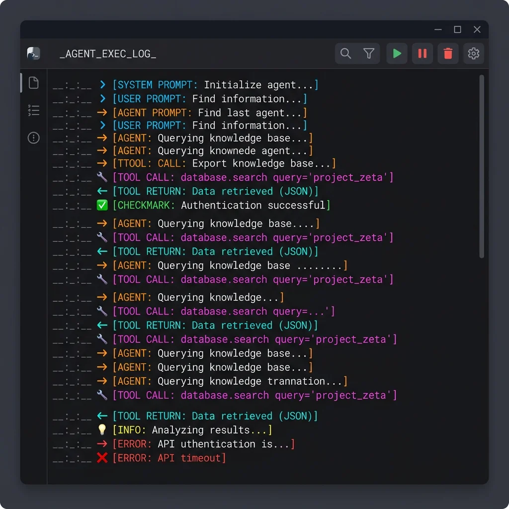 Agent Execution Log Viewer UI